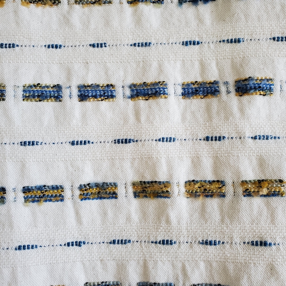 LOFT woven striped boucle shift fitted skirt, 36" white - Picture 7 of 11